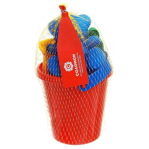 Набор игрушек для песочницы: ведёрко, 4 формочки для песка, грабли, лопатка, МИКС - Соломон фото 11