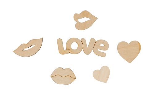 Заготовка для декорирования Mr. Carving ВД-877 Мини-набор Love фанера 0.3 см