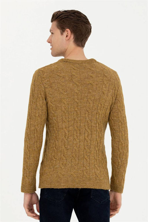 Мужской легкий свитер цвета хаки - U.s. polo assn фото 12