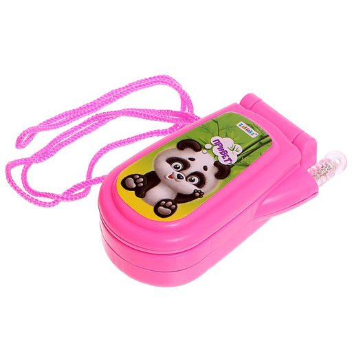 Музыкальный телефон «Панда», звуковые эффекты, работает от батареек, МИКС