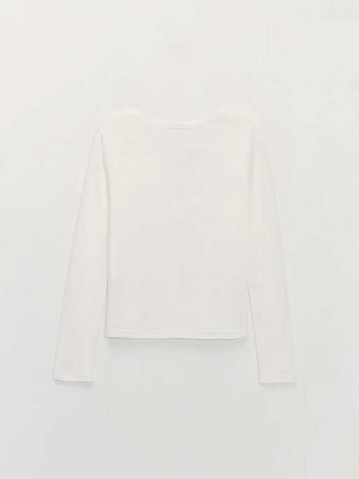 Лонгслив с застежкой на груди / Zarina  фото 8