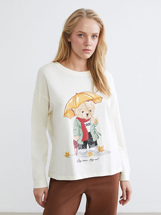 Ay? Teddy Bask?l? Kad?n Pijama Tak?m?