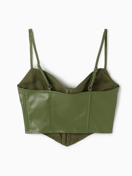 Корсет женский кожаный MIST, размер 40 (XS), хаки