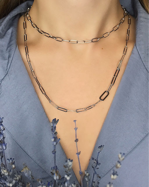 Колье - Серебряные крылья фото 2