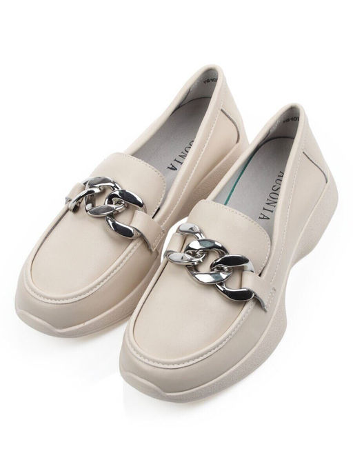 06-YG107-2 BEIGE Туфли женские (натуральная кожа)