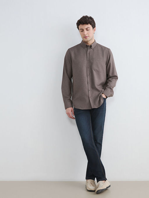 Regular Fit Gabardin Erkek G?mlek