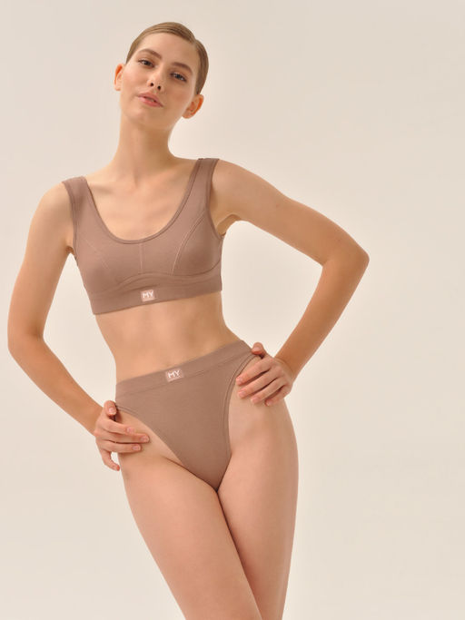 Стринги с высокой посадкой из хлопка - My фото 40