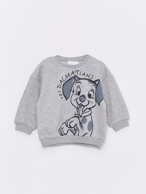 Bisiklet Yaka Uzun Kollu Aslan Kral Bask?l? Erkek Bebek Sweatshirt 2li - Waikiki фото 2