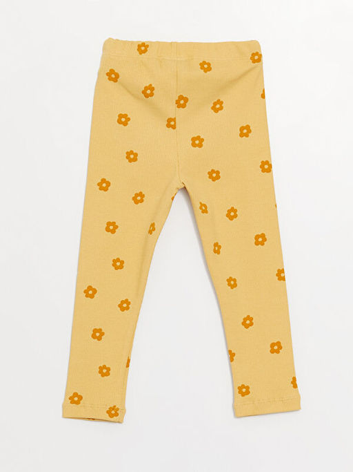 Beli Lastikli Desenli Pamuklu K?z Bebek Tayt - Waikiki фото 3