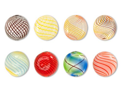 Бусина стеклянная Zlatka DBT-01 16 мм 12 шт в пластиковой упаковке СК/Распродажа №04 желтый/коричн./оранж