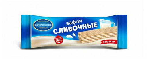 Цена за 5 шт. Вафли 20гр Вкус Сливочные/Коломна/356/