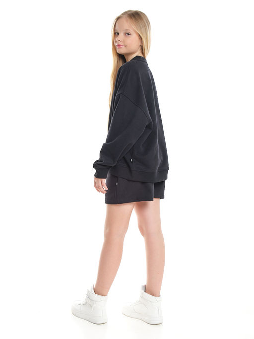 Шорты для девочки подростковые 22-7630 св.серый меланж - Mini maxi фото 33