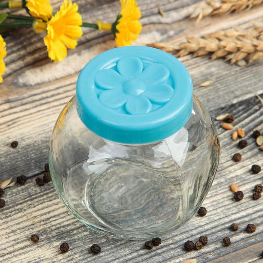 Банки для хранения сыпучих продуктов Ромашка, 200 мл, 88 см, 2 шт, цвет МИКС - Simaland фото 5