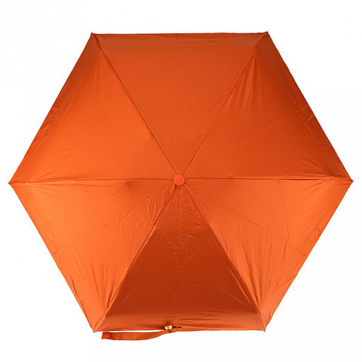 Зонт-мини механический Палитра UPF50+ ткань эпонж (полиэстер) + черное УФ-покрытие, 6 лучей, д/купола 90см, 5 сложений, 18см в сложенном виде, механизм против ветра, ручка с покрытием soft-touch, цвет оранжевый, 218гр (Китай) - Домашняя мода фото 4