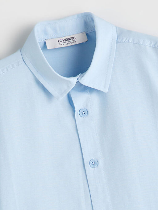 Basic Uzun Kollu Erkek ?ocuk G?mlek