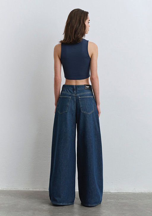 Mimi Iconic Koyu Mavi Jean Pantolon