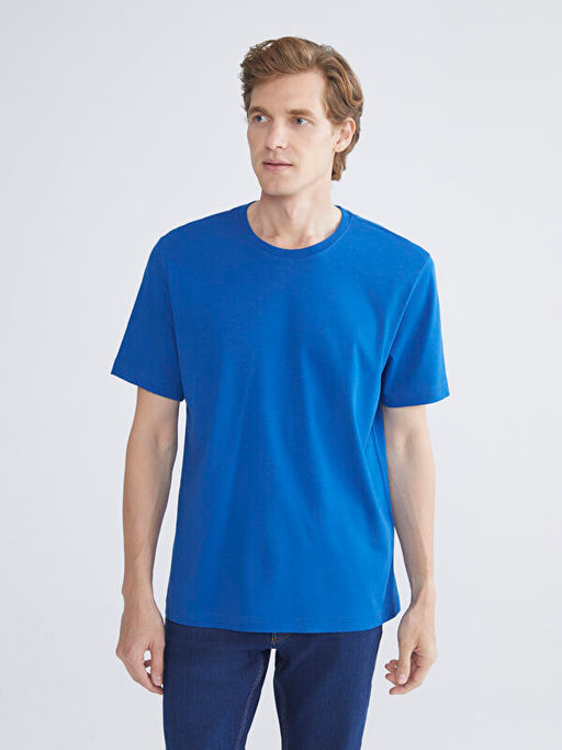 Bisiklet Yaka Penye Erkek Ti??rt