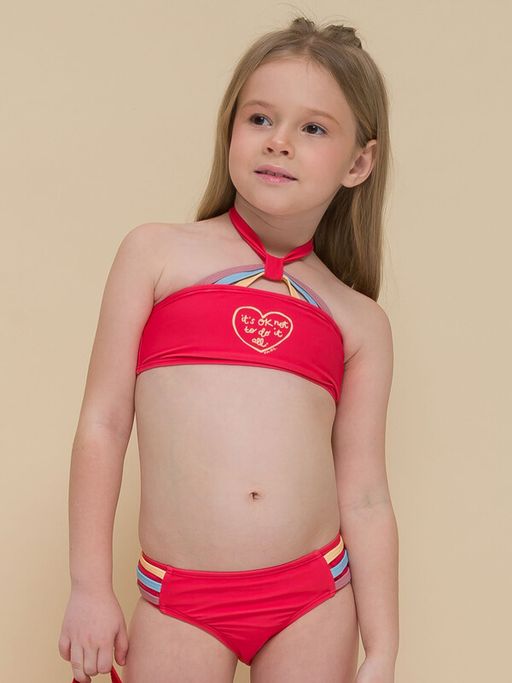 PELICAN, купальный костюм для девочек, Красный