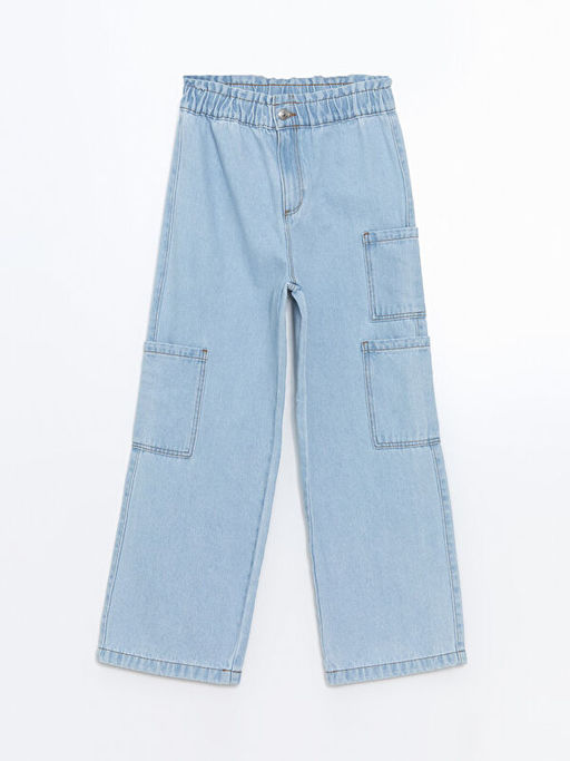 Wideleg K?z ?ocuk Jean Pantolon