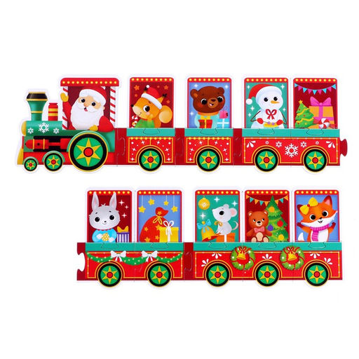 Фигурный пазл Новогодний экспресс, 19 деталей - Puzzle time фото 2