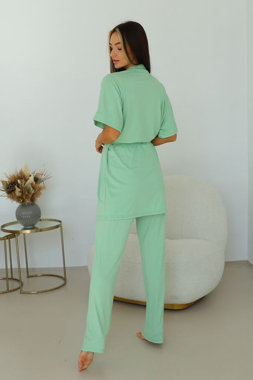 Халат женский 242L13-18 мята - Solo mio фото 4