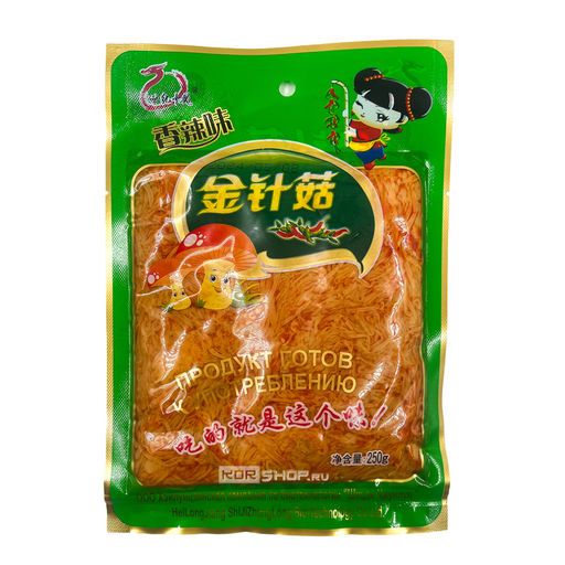 Грибы Энокитаке острые Shuangsheng, Китай, 250 г Акция