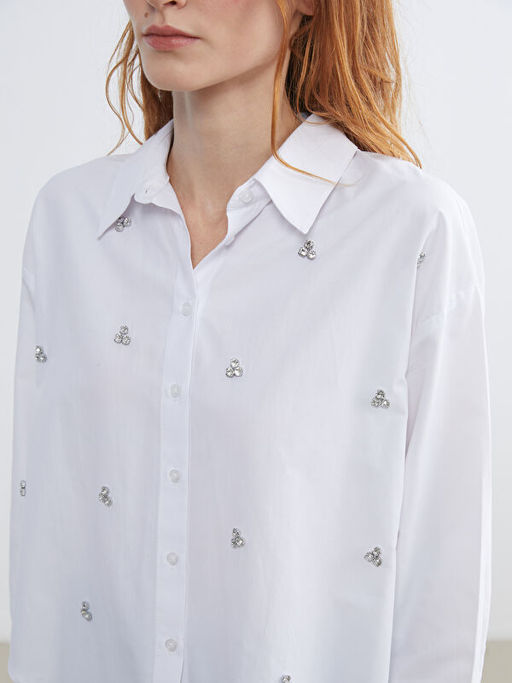 Ta?l? Oversize Kad?n G?mlek