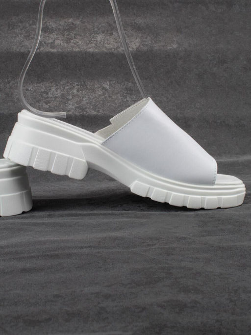 08-PEXL131-1 WHITE Босоножки женские (натуральная кожа)