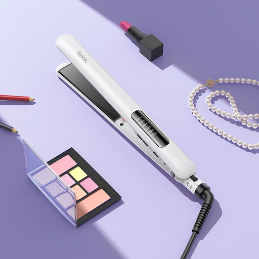 Выпрямитель для волос Hoco HP40, керамическое покрытие с турмалином, белый