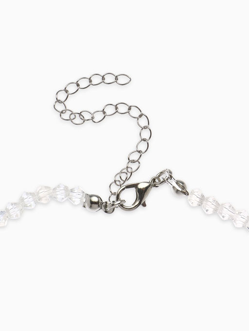 Колье Крошка блеск, радужное в серебре, 40 см