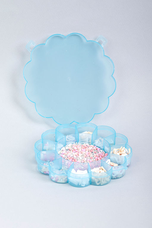 Gamma Коробка для шв. принадл. OM-013 пластик 16 x 16 x 2.7 см розовый/прозрачный