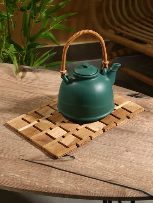 Коврик из тикового дерева, 30×20×0.7 см