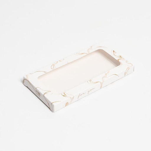 Цена за 5 шт. Коробка для шоколада, кондитерская упаковка, «8 Марта», с окном, 17.3×8.8×1.5 см