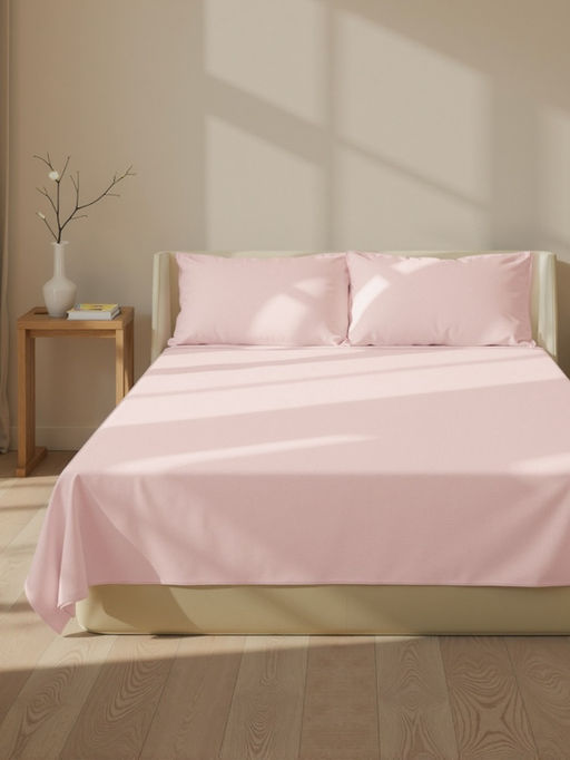 Простыня на резинке 1.5-спальная SL Home, 140200+30 см, розовая, модал - Sima-land home фото 4