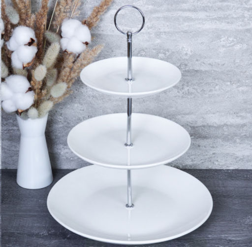 Ваза для фруктов 3-х ярусная / R-6322 /уп 9/