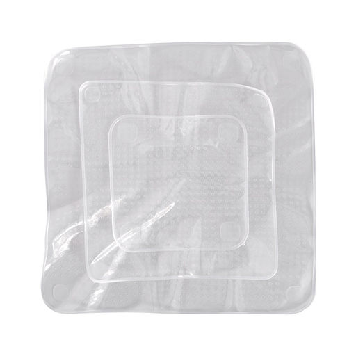 Набор крышек силиконовых 3шт. (9,5х9,5см, 13,5х13,5см, 18,5х18,5см) арт. VL80-119 (80.119)