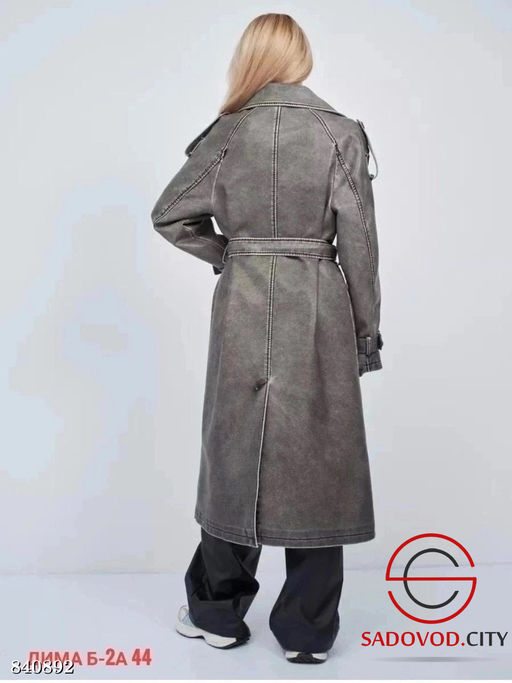 Плащ женский весенний с поясом - Bruno фото 3