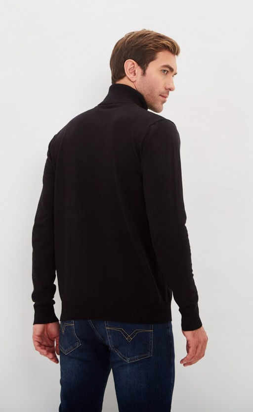 Водолазка мужская F021-15608 черная - Fine joyce фото 5