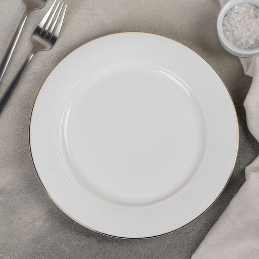 Тарелка фарфоровая обеденная «Маретта», d=23 см