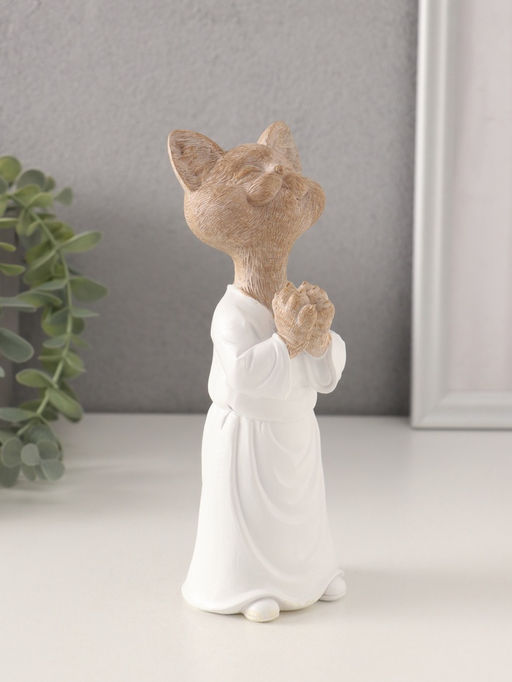 Фигурка полистоун «Кот-мастер карате», 6.5×6.5×18.5 см