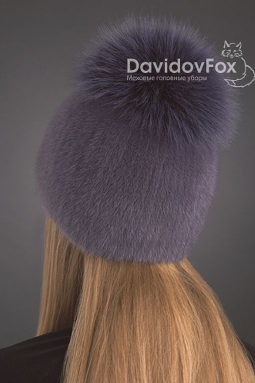 Шапка Лыжница норка слива