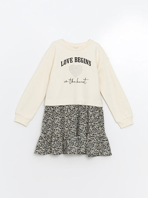 Bisiklet Yaka K?z ?ocuk Elbise