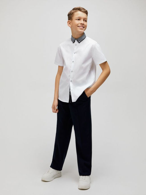 ACOOLA / Сорочка верхняя детская для мальчиков Potret белый  фото 2