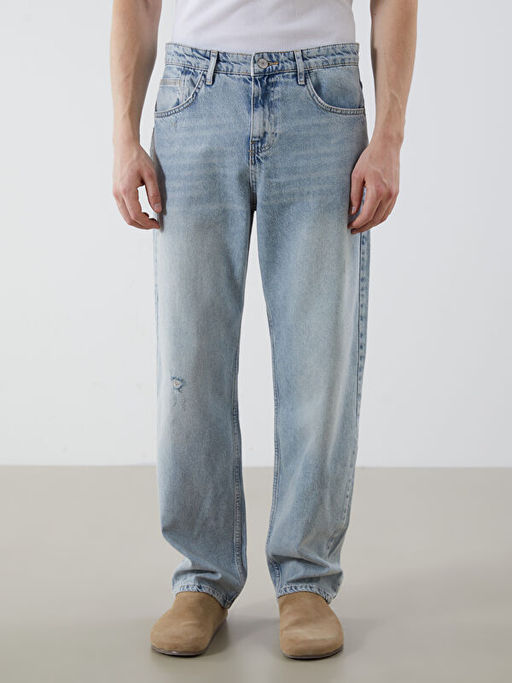 Baggy Fit Erkek Jean Pantolon