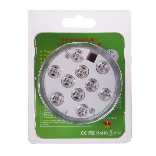 Светильник подводный с ПДУ, 10 LED, 3 Вт, IP68, RGB, от батареек 3*AAA (не в компл.) - Simaland фото 6