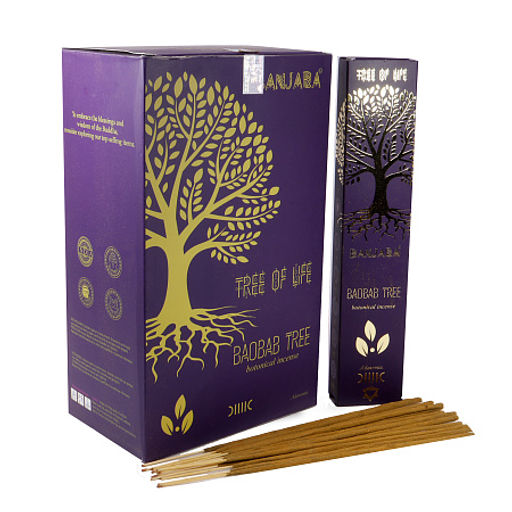 Благовония BANJARA BAOBAB Botanical inctnse Super Premium качество светлые пыльцовые 12 палочек - Сандаловый дом фото 2