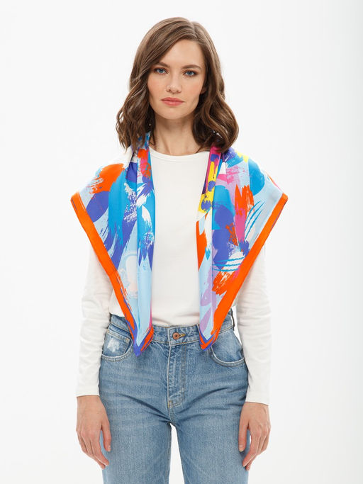 Платок жен. шелк 90х90 B04-8303-18