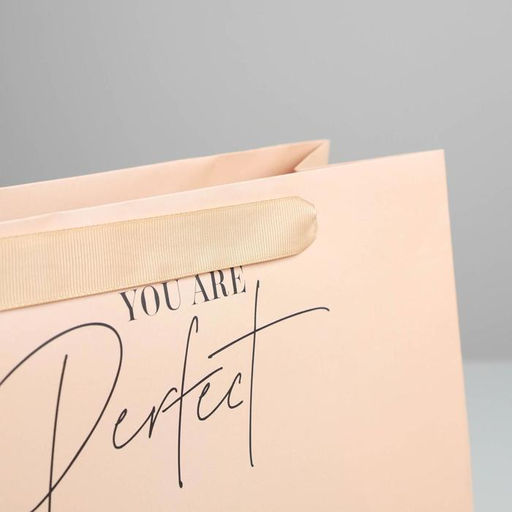 Пакет ламинированный квадратный You are perfect, 30 30 12 см - Дарите счастье фото 3