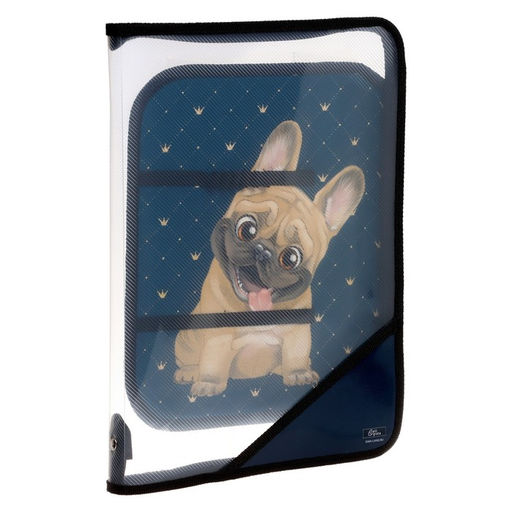 Папка для труда, А4, пластиковая, 23×32.5×2.5 см «Бульдожка»