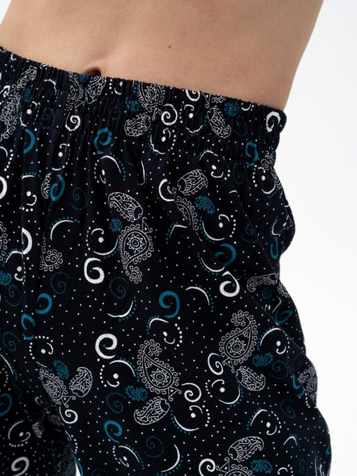 Брюки жен.арт.1135/1-5,черно-бирюзовые - Binita фото 4